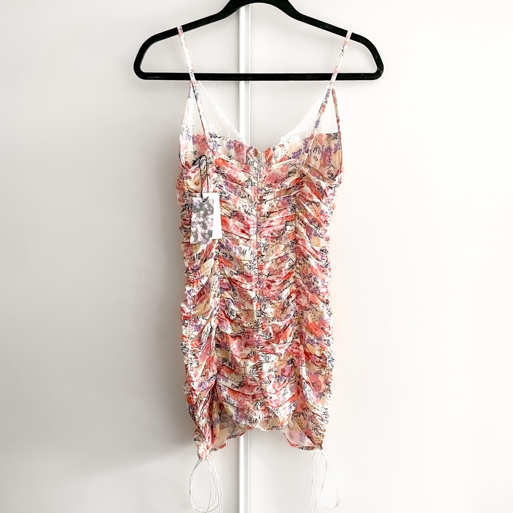 Floral Lace-Trim Sleeveless Summer Dress - Cream Multi - Picture 13 of 16